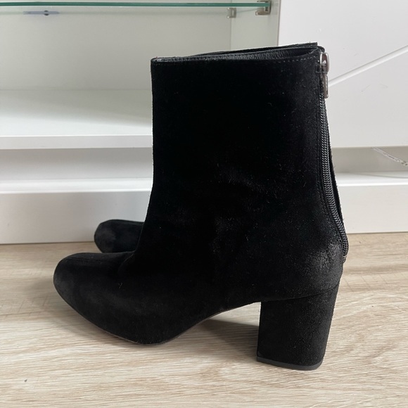 Free People Cecile Ankle Black Suede Boot - Picture 7 of 9